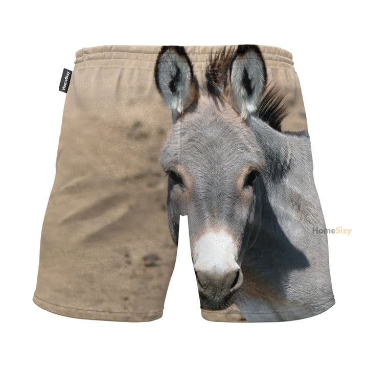 Lovely Donkey Funny Style - Beach Shorts