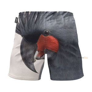 Grey Cockatoo - Gift For Animal Lovers - Beach Shorts