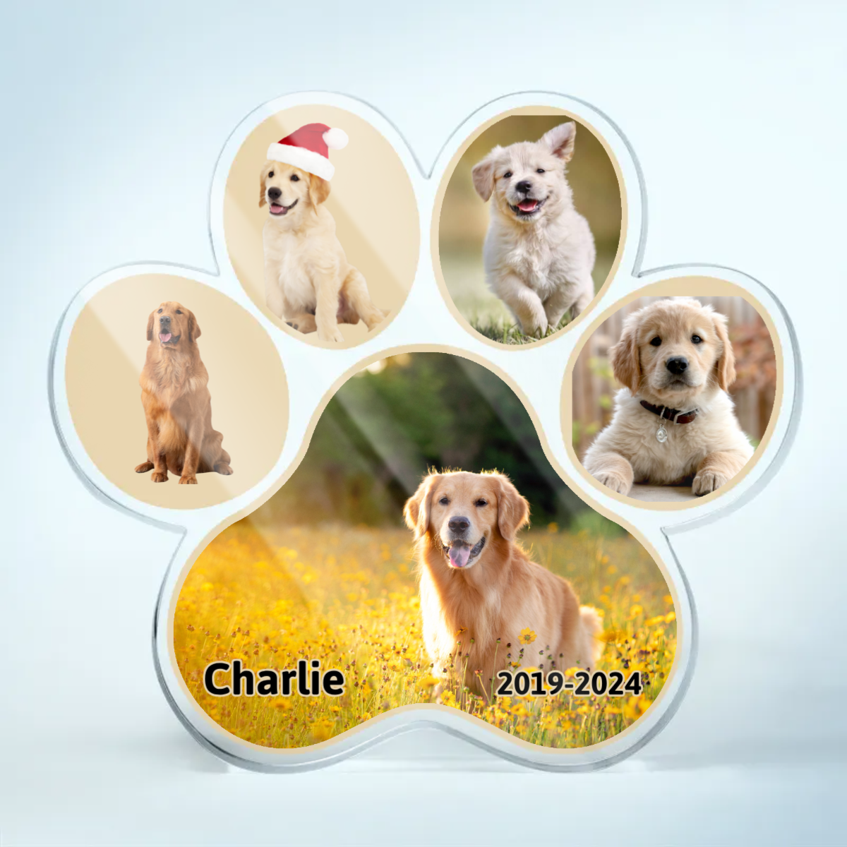 Custom Photo Pet Loss - Memorial Gift For Pet Lovers - Personalized Custom Shaped Acrylic Plaque