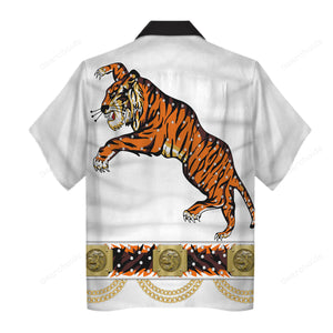 Elvis Presley Tiger Costume - Costume Cosplay Hawaiian Shirt ELHS03