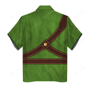 Knights Of Skyloft Green Cosplay Costume  - For Men And Women - Hawaiian Shirt ZDHS10