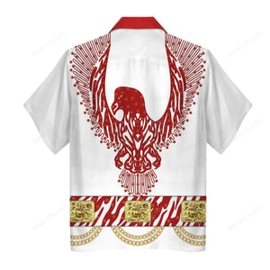 Elvis Red Phoenix Suit - Costume Cosplay Hawaiian Shirt ELHS37