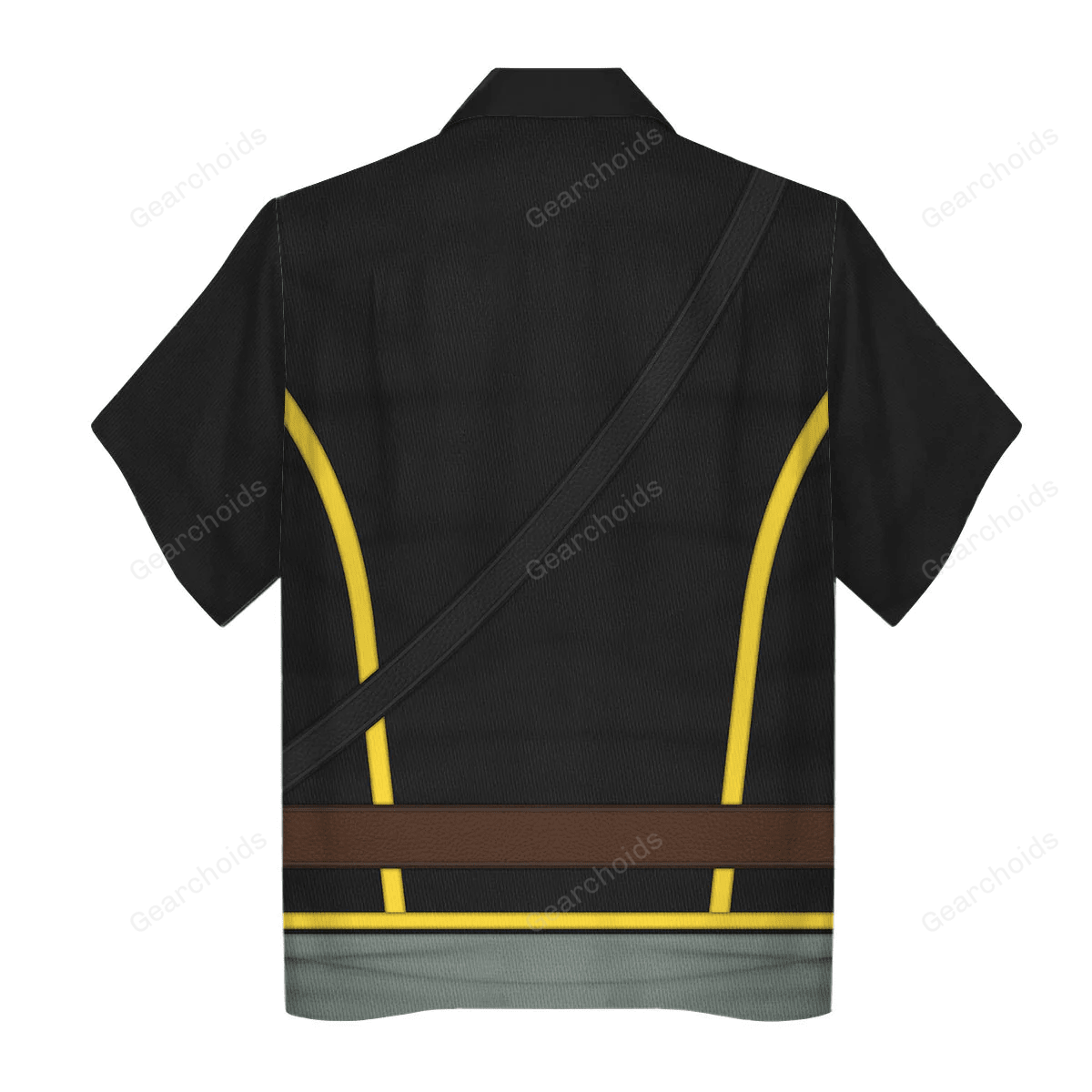 Union Army- Cavalry Trooper Uniform Black Gold Cosplay Costume  - Hawaiian Shirt