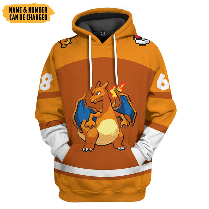 PKM Charizard Sport - Personalized Hoodie