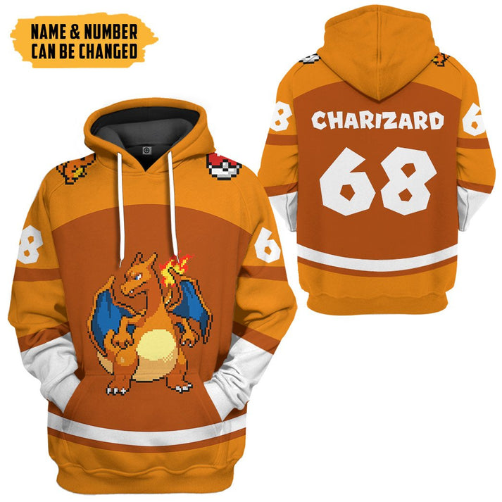 PKM Charizard Sport - Personalized Hoodie