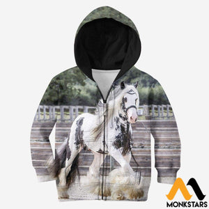 Friesian Horse Kid T-shirt