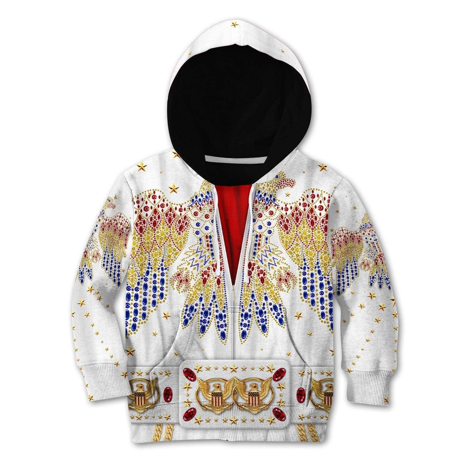 Elvis Aloha Costume From Hawaii - Kid Hoodie ELHS01