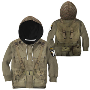 Kid WW2 Paratroopers Uniform Costume Cosplay - Tshirt Hoodie Apparel