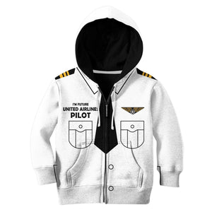 I'm Future United Airlines Pilot Costume Cosplay - Kid T-shirt