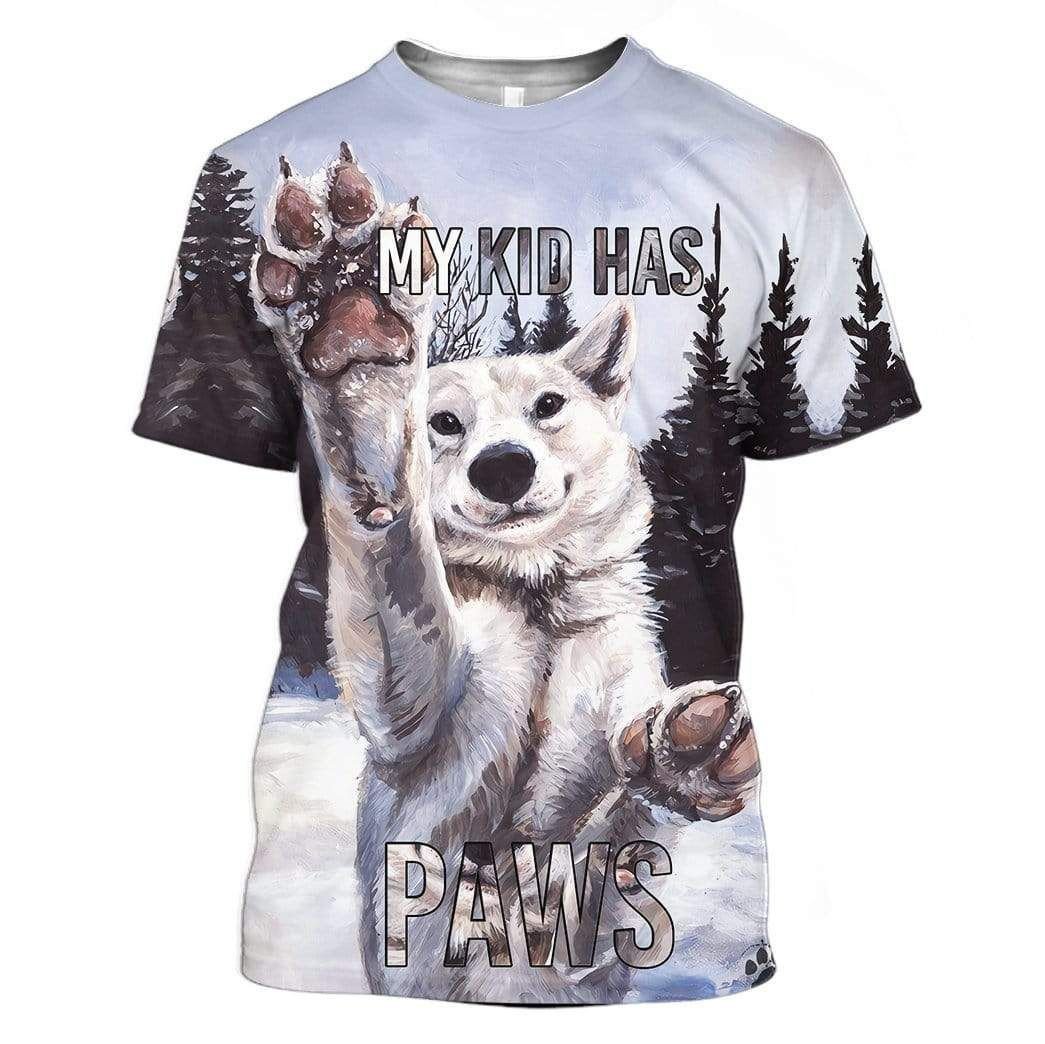 My Kid Has Paws Kid T-shirt