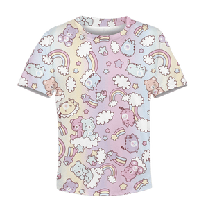 Cute Bear and Pusheen Kid T-shirt QT211582