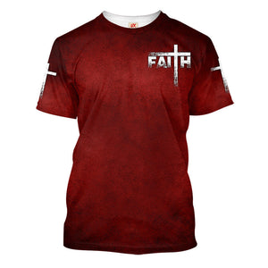 Faith Over Fear Red T-shirt