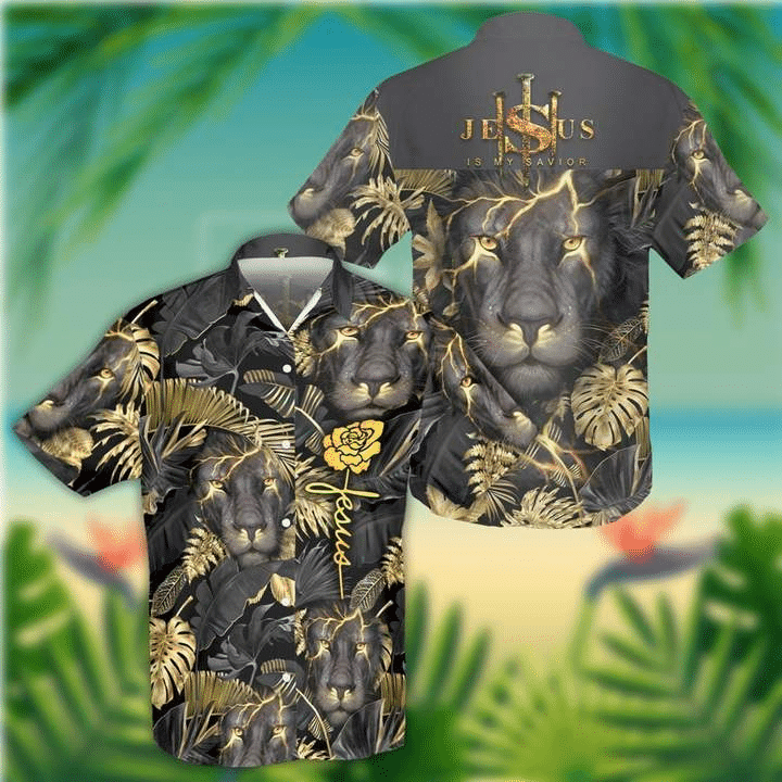 Jesus And Lion Aloha Hawaiian Shirt