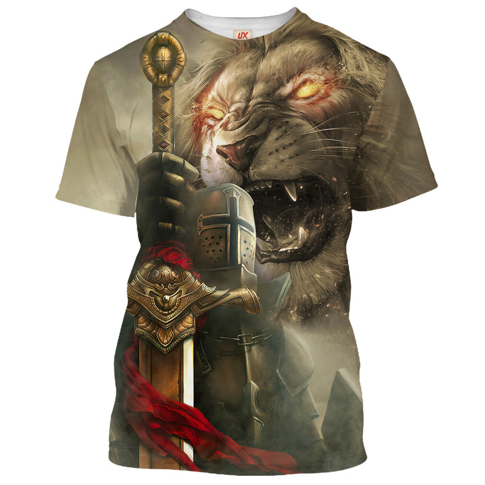 Jesus Lion With Sword T-shirt