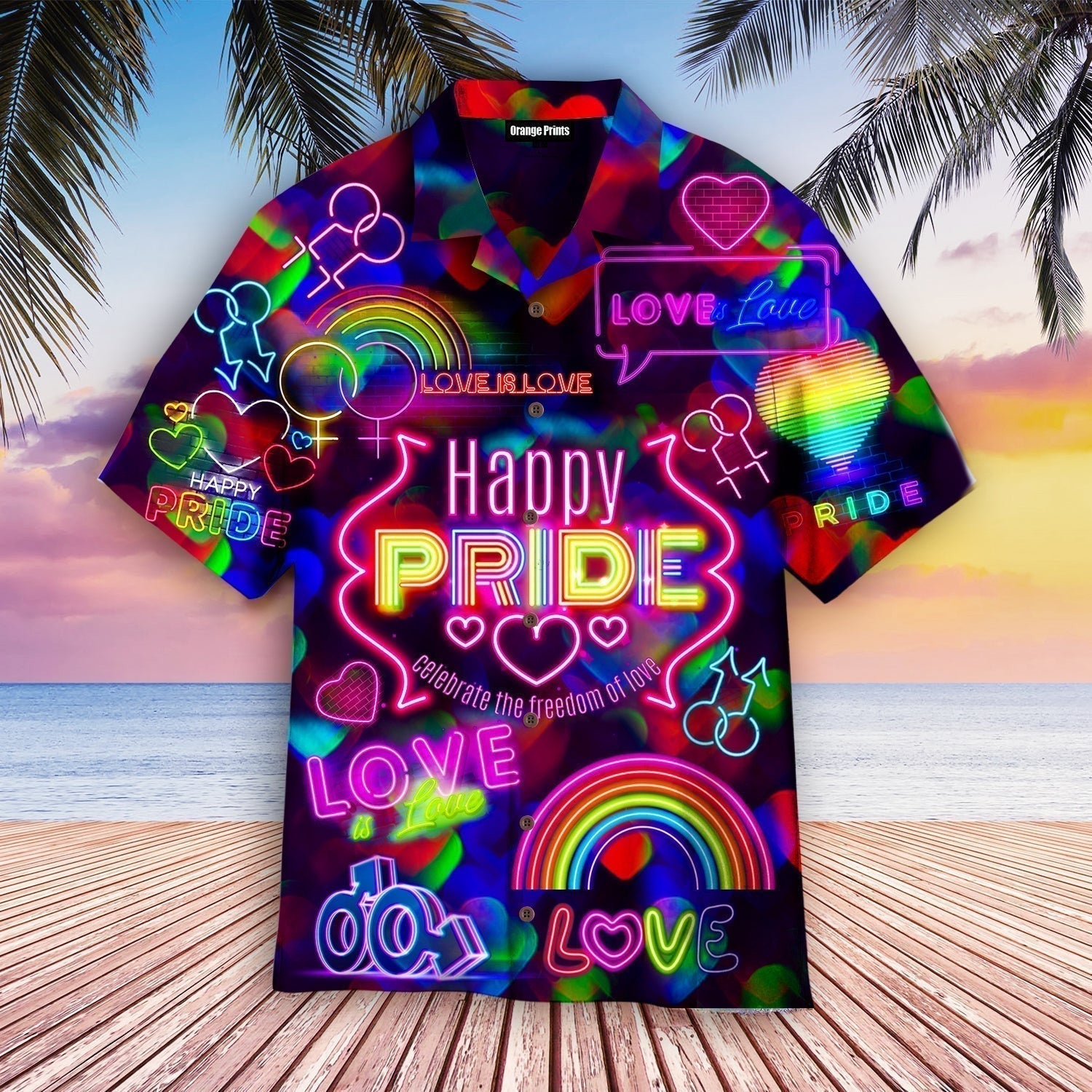 Lgbt Love Is Love Pride Month - Hawaiian Shirt