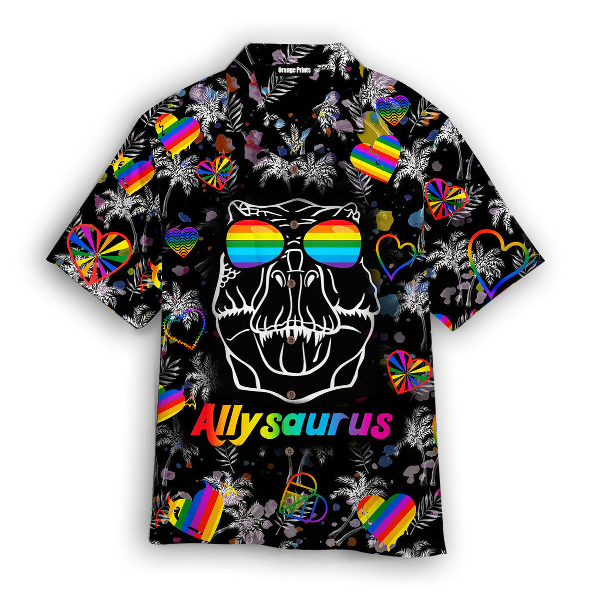 LGBT Dinosaur Allysaurus - Hawaiian Shirt