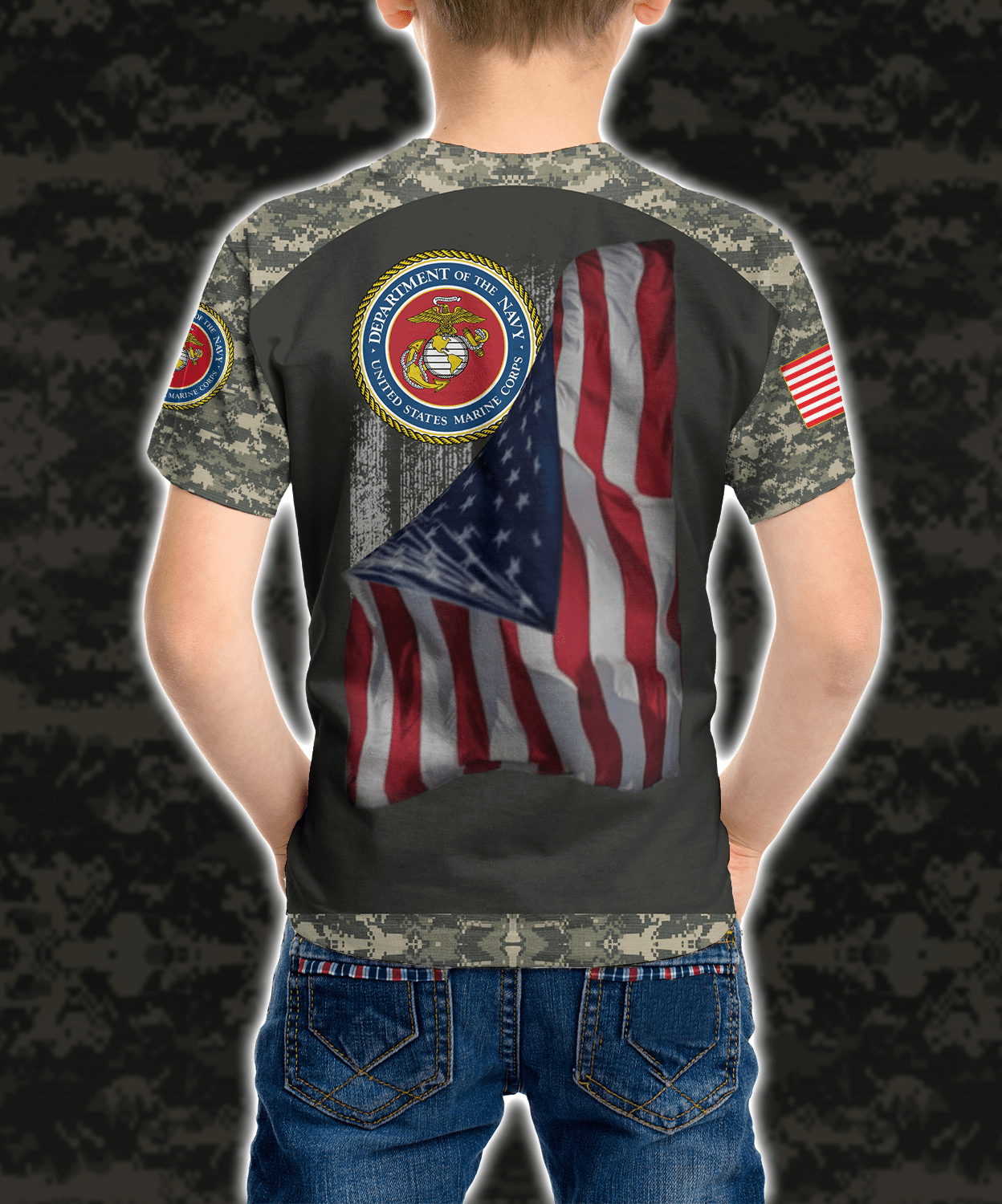 Military US Marine Corps 23 Ver1 Kid T-shirt QT301319