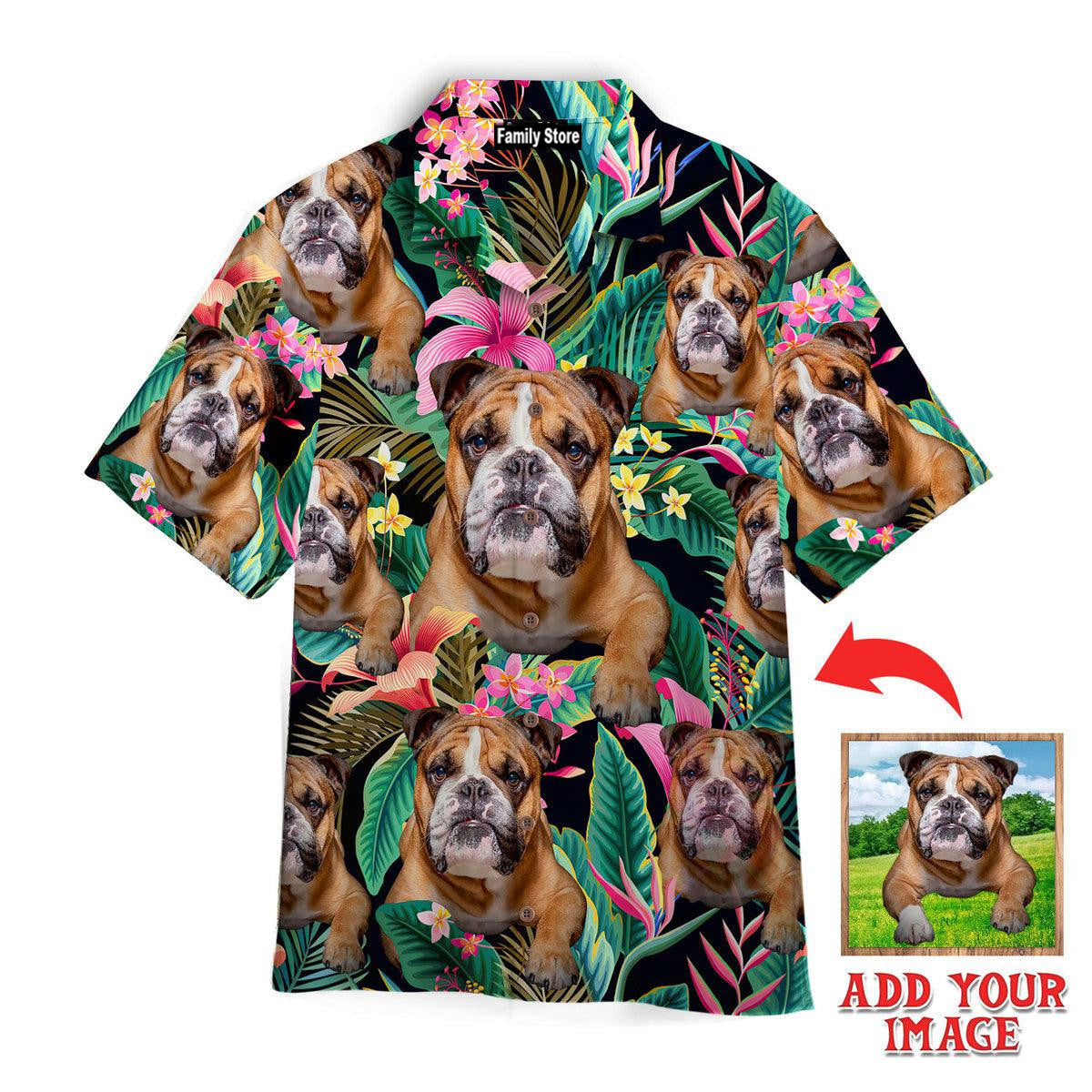 (Photo Inserted) English Bulldog Custom Hawaiian Shirt