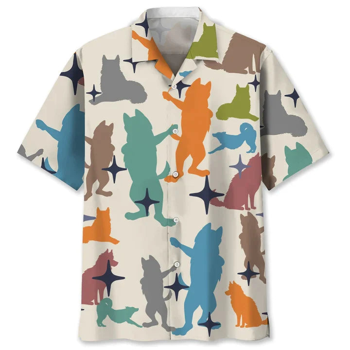 Husky Vintage Summer - Gift For Dog Lovers - Hawaiian Shirt