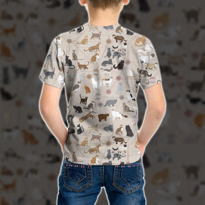 All Breeds Of Cats Kid T-shirt QT210714