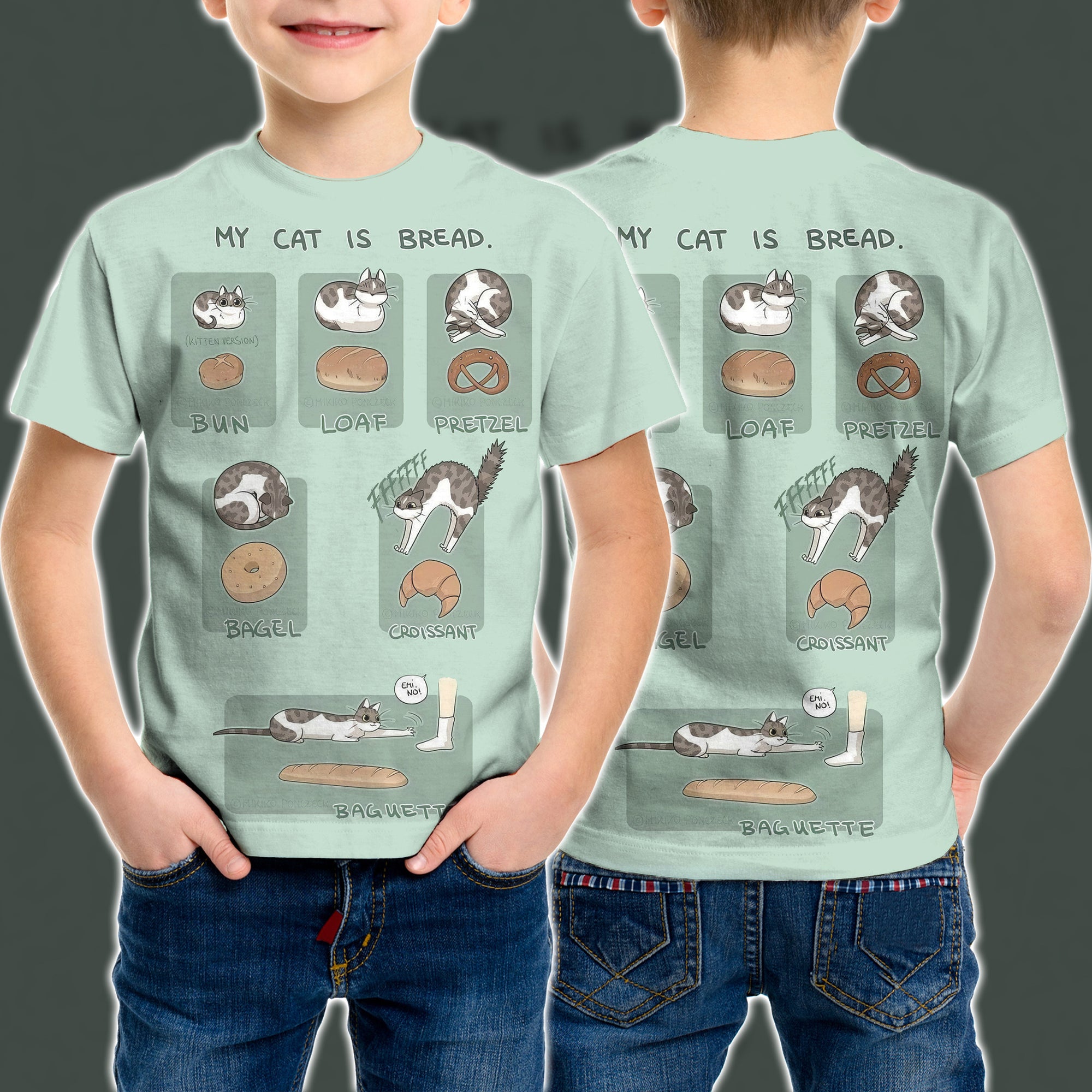 Cat Kid T-shirt QT303341