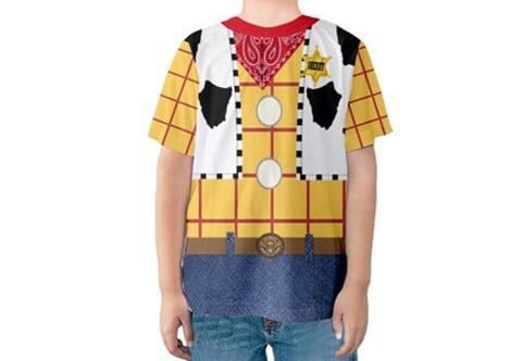 Toy Story Toddler Woody With Belt Costume Cosplay - Kid Tshirt