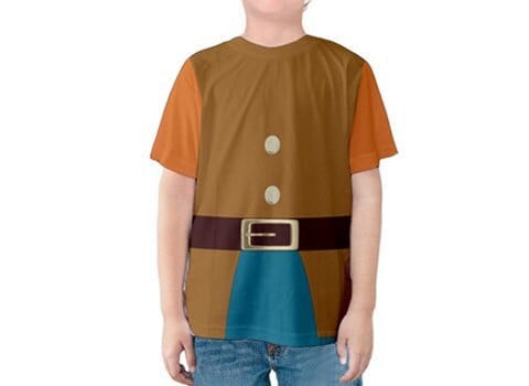 Snow White Dwarfs Happy Costume Cosplay - Kid Tshirt