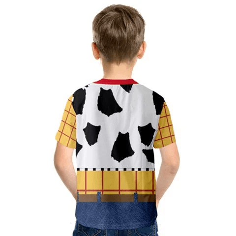 Toy Story Toddler Woody With Belt Costume Cosplay - Kid Tshirt