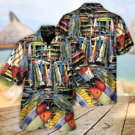 Fishing A Little Bait Catches A Big Fish - Hawaiian Shirt