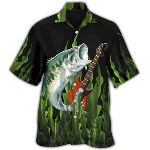 Fishing I Like Fishing And Guitars - Hawaiian Shirt