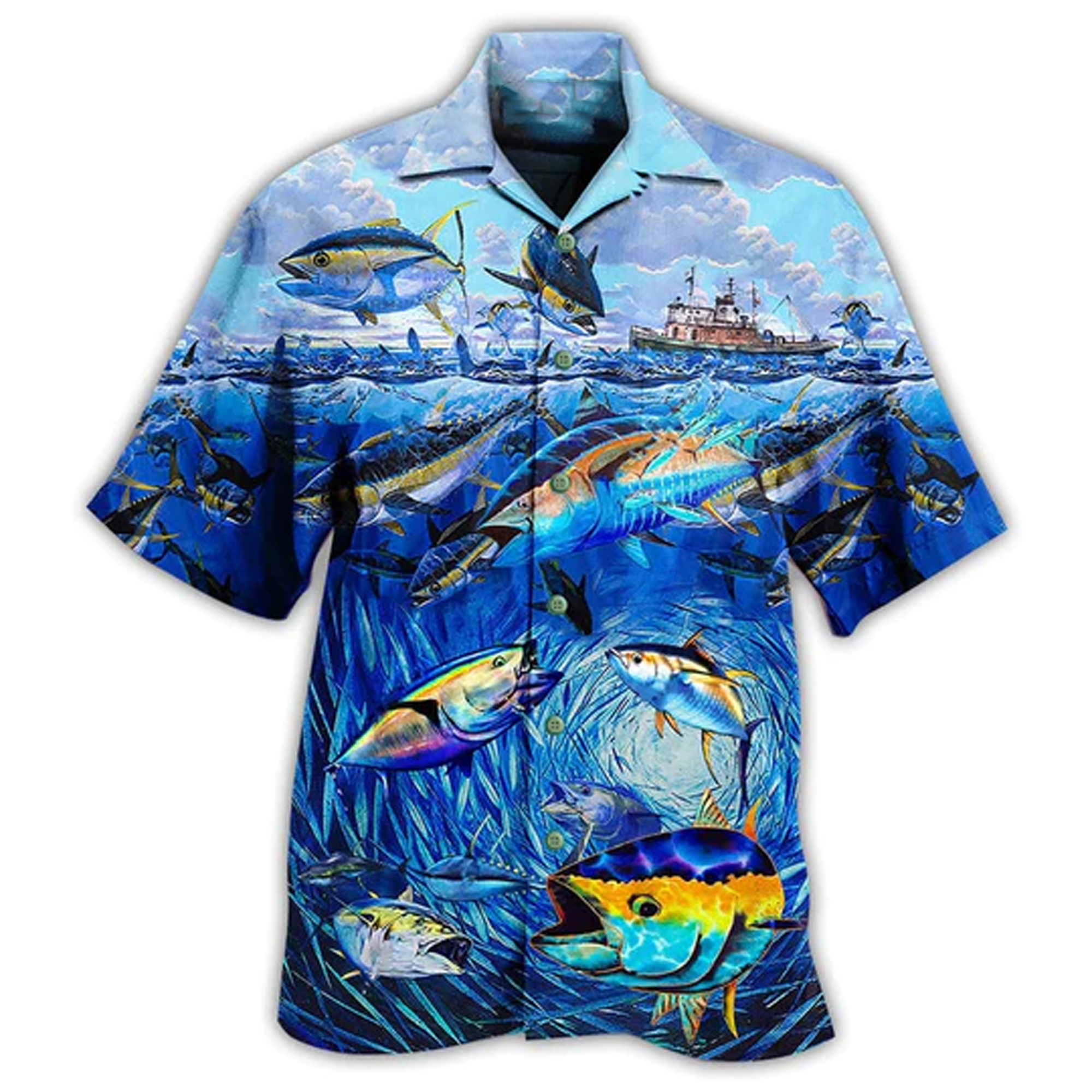 Fishing Love Fish Love Ocean - Hawaiian Shirt