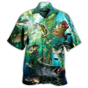 Fishing More Worry Less Blue Ocean - Hawaiian Shirt