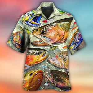 Fishing Is My Life Big Fish - Hawaiian Shirt