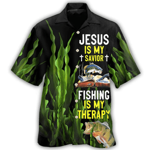 Fishing Is My Therapy - Hawaiian Shirt