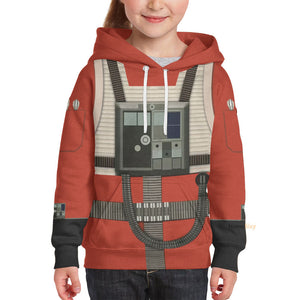 SW Luke Skywalker Pilot Costume Cosplay - Kid Hoodie QT211684Hf