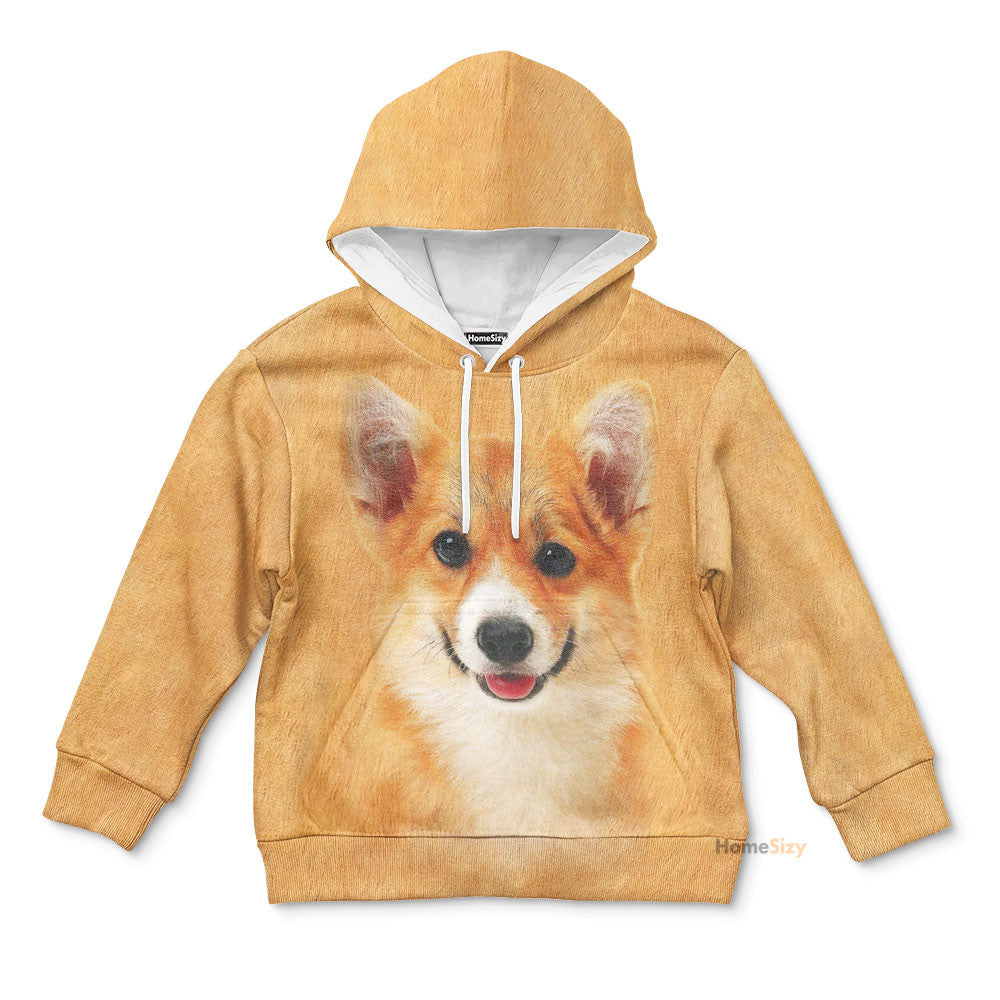 Corgi Costume Cosplay - Kid Hoodie