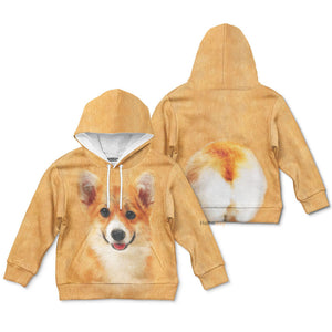 Corgi Costume Cosplay - Kid Hoodie