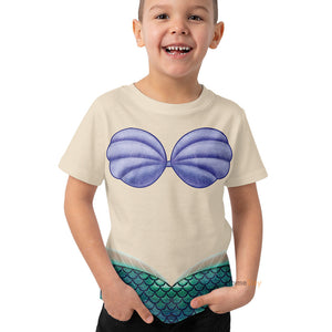 Ariel Mermaid  Cosplay Costume - Kid T-shirt