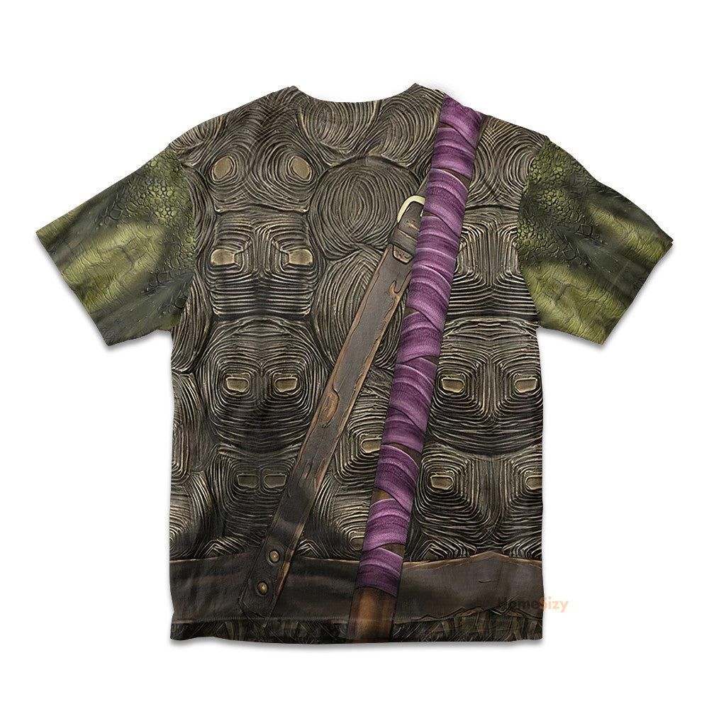 Donatello TMNT Don Donnie Purple  Cosplay Costumes- Kid Tshirt