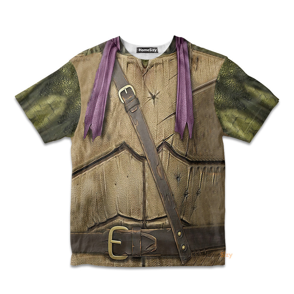 Donatello TMNT Don Donnie Purple  Cosplay Costumes- Kid Tshirt