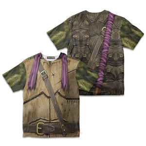 Donatello TMNT Don Donnie Purple  Cosplay Costumes- Kid Tshirt