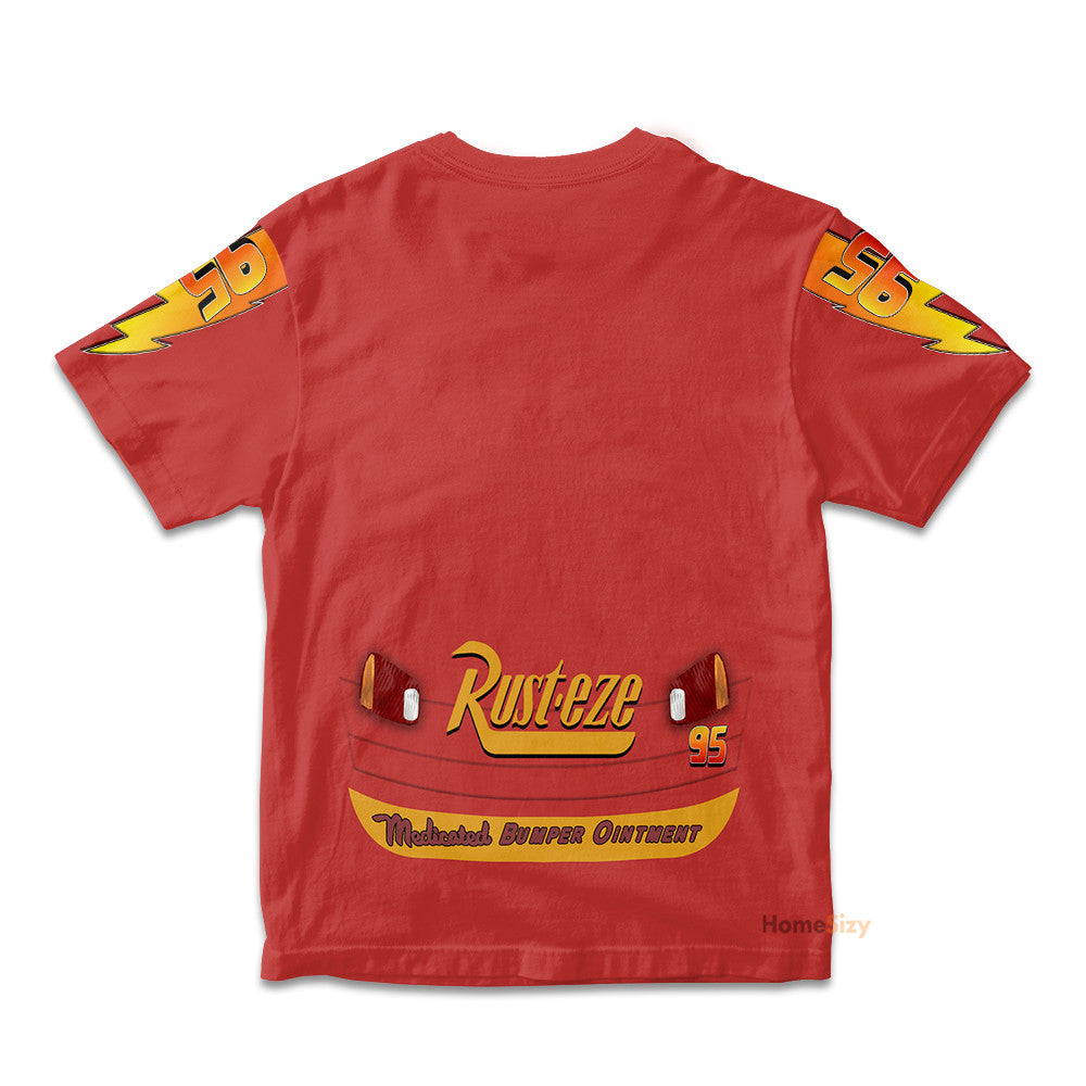 Lightning McQueen  Cosplay Costumes - Kid Tshirt