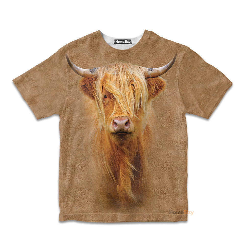 Highland Cattle - 3D Kid Tshirt