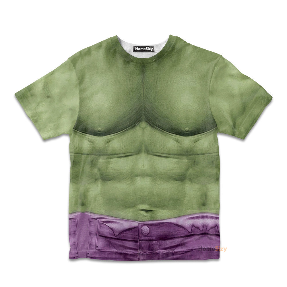 Incredible Hulk Cosplay Costume - Kid Tshirt