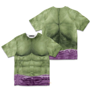 Incredible Hulk Cosplay Costume - Kid Tshirt