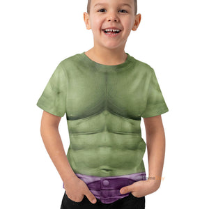 Incredible Hulk Cosplay Costume - Kid Tshirt