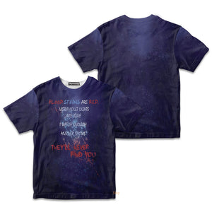 Blood Stains Are Red Ultraviolet Lights Are Blue - Kid Tshirt