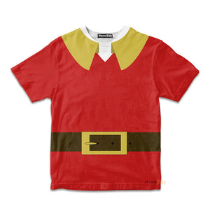 Beauty And The Beast Gaston Costume Cosplay - Kid Tshirt