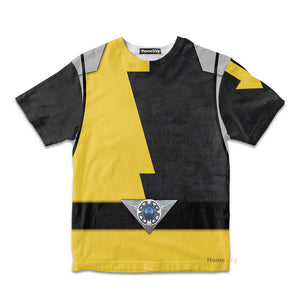 Power Rangers HyperForce Yellow Cosplay Costume - Kid Tshirt