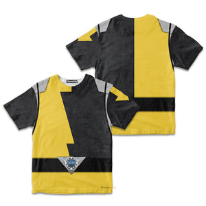 Power Rangers HyperForce Yellow Cosplay Costume - Kid Tshirt